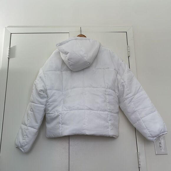 NWT Nike Essential Therma-FIT Hooded Women Puffer Jacket White XL - Picture 6 of 10